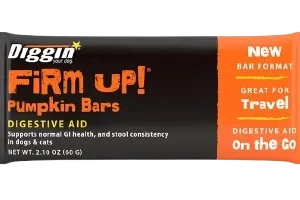 Diggin' Your Dog Firm Up! Pumpkin Bar Digestive Aid Supplement 2.10oz