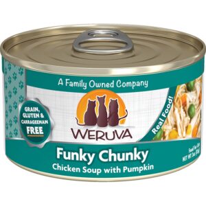 Weruva Classic Cat Funky Chunky Chicken Soup with Pumpkin Canned Cat Food 3oz