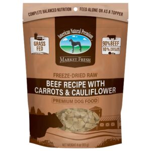American Natural Premium Freeze-Dried Raw Beef Carrot and Cauliflower