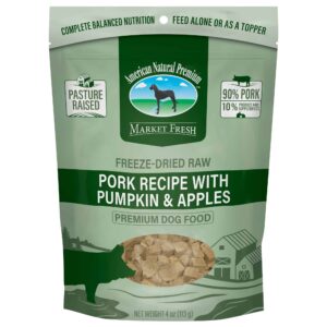 American Natural Premium Freeze-Dried Raw Pork with Pumpkin and Apples