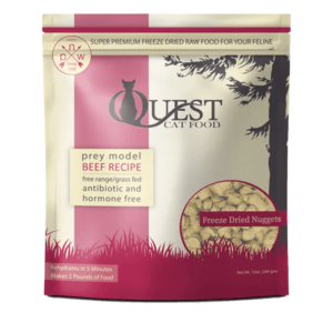 Steve's Real Food Quest Beef Recipe Freeze-Dried Raw Cat Food 10oz