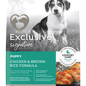 Exclusive Signature Puppy Chicken & Brown Rice Dry Dog Food 15lb