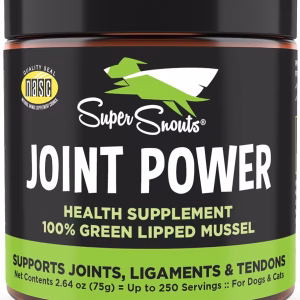 Super Snouts Joint Power Green Lipped Mussel Supplement for Dogs & Cats 5.29oz