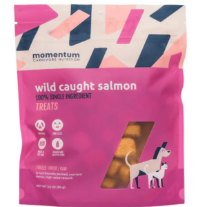 Momentum Carnivore Salmon Freeze-Dried Raw Treats 3oz