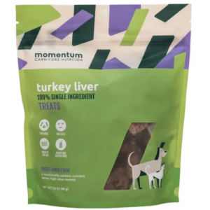 Momentum Carnivore Turkey Liver Freeze-Dried Raw Treats 3.5oz
