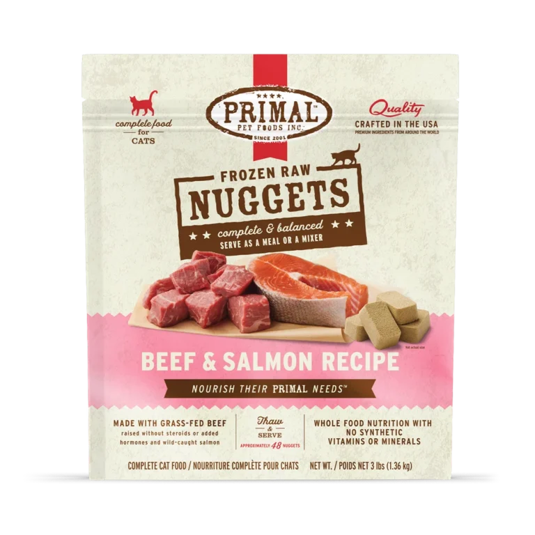 primal frozen cat beef chicken