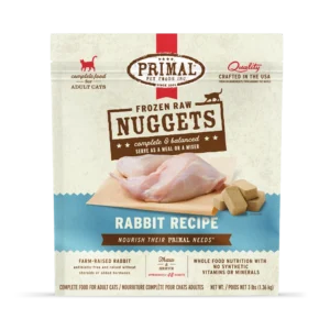 Primal Rabbit Recipe Frozen Raw Cat Food 3lb
