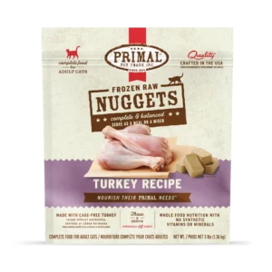 Primal Turkey Recipe Frozen Raw Cat Food 3lb