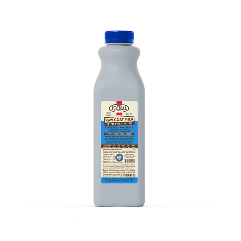 primal frozen raw goat milk blueberry