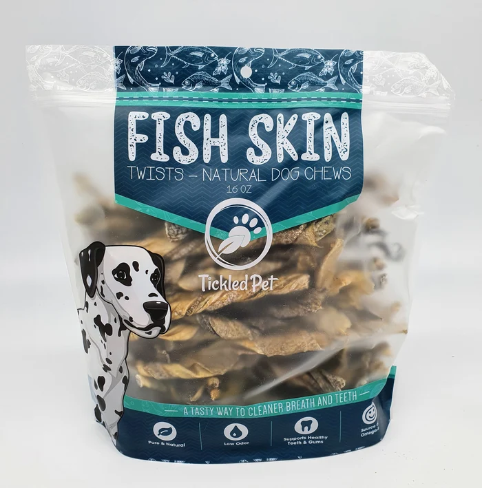 tickled pet fish skin twists 16oz
